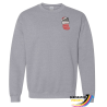 Crewneck de Noël brodé – Petit chat dans un bas festif