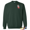 Crewneck de Noël brodé – Petit chat dans un bas festif