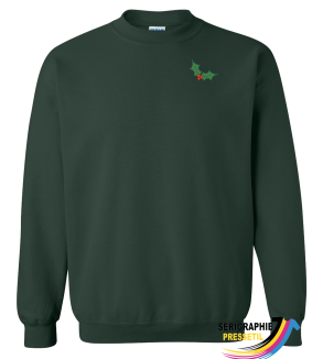 crewneck de Noël – feuille de gui