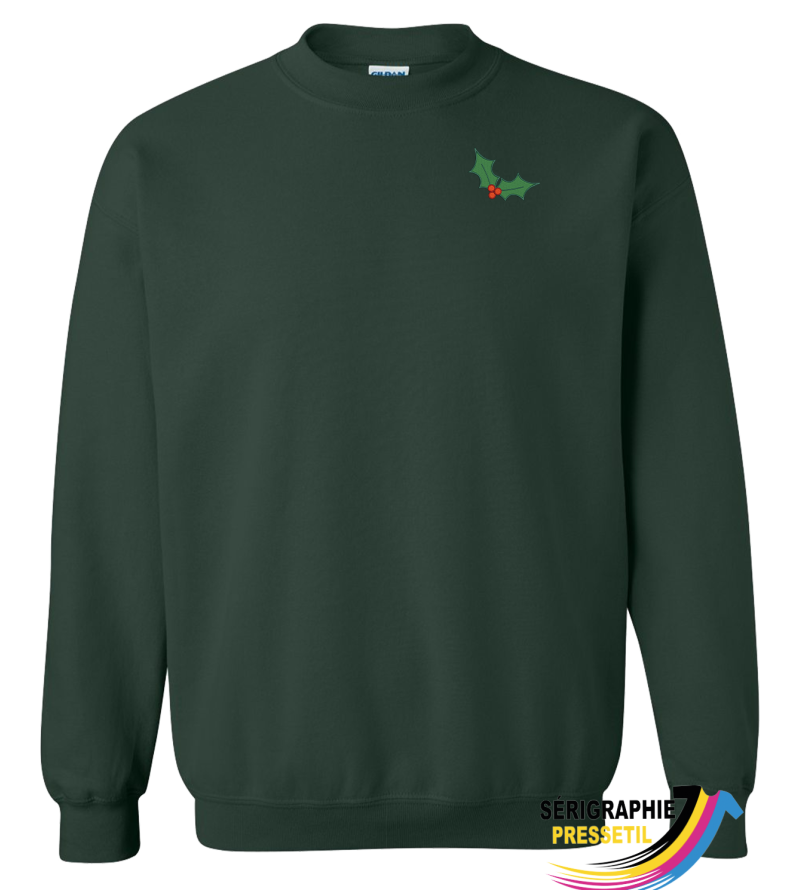crewneck de Noël – feuille de gui