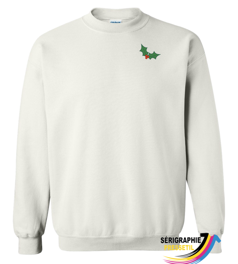 crewneck de Noël – feuille de gui