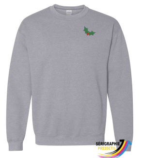 crewneck de Noël – feuille de gui