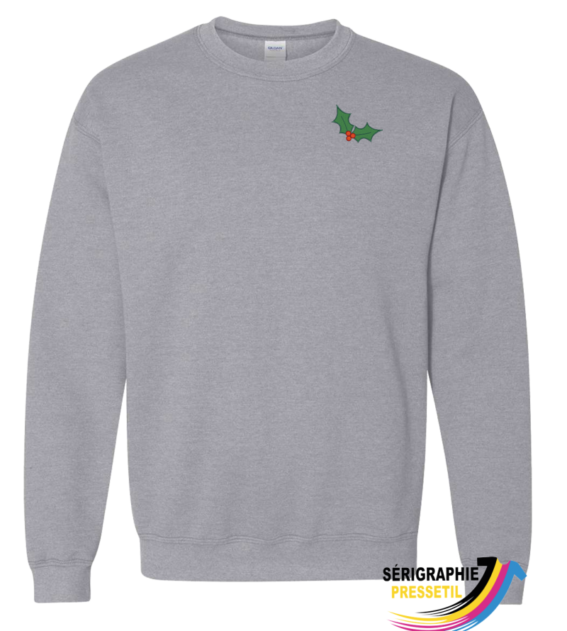 crewneck de Noël – feuille de gui