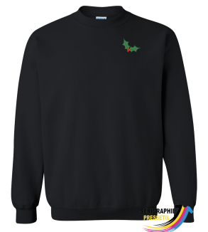 crewneck de Noël – feuille de gui