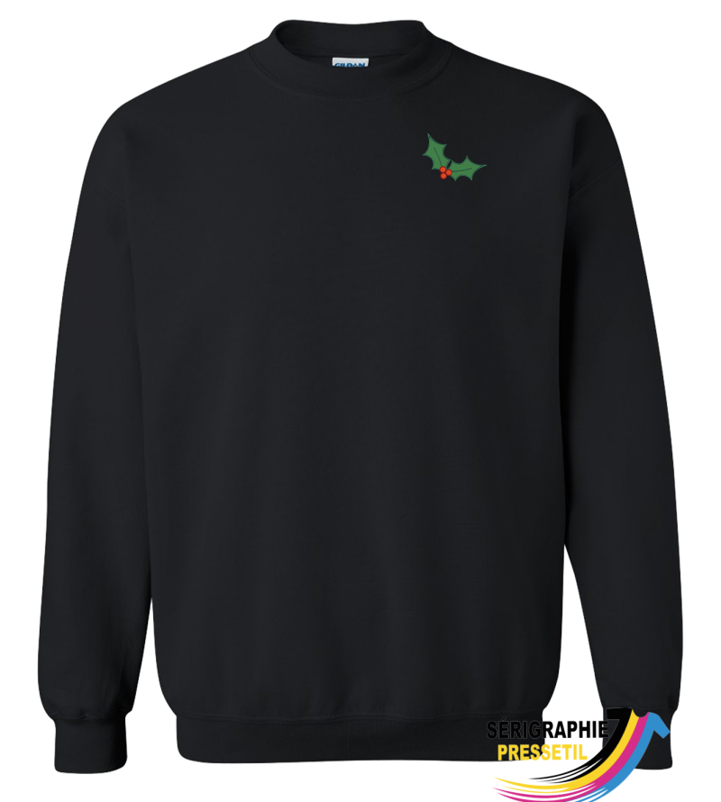 crewneck de Noël – feuille de gui