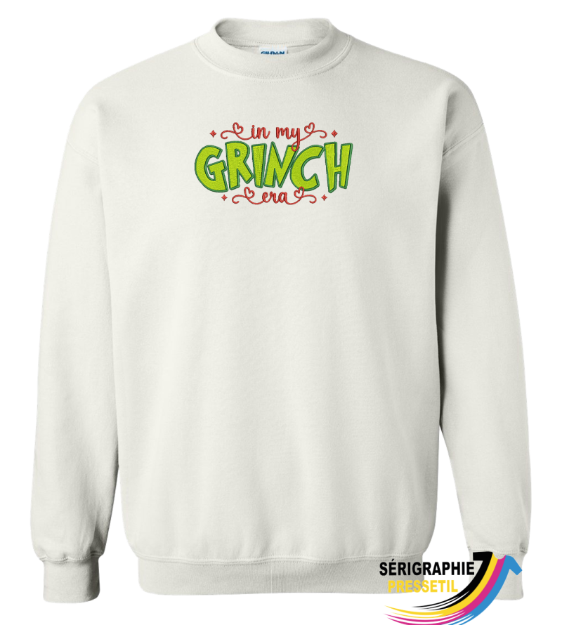 crewneck de Noël – "In my grinchy era"