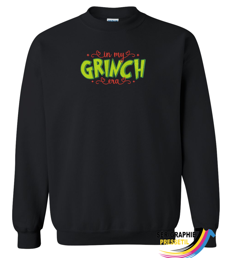 crewneck de Noël – "In my grinchy era"