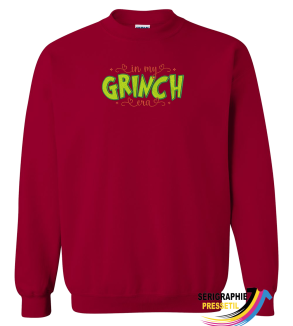 crewneck de Noël – "In my grinchy era"