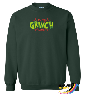 crewneck de Noël – "In my grinchy era"