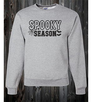 Crewneck spooky season avec toile d'araignée