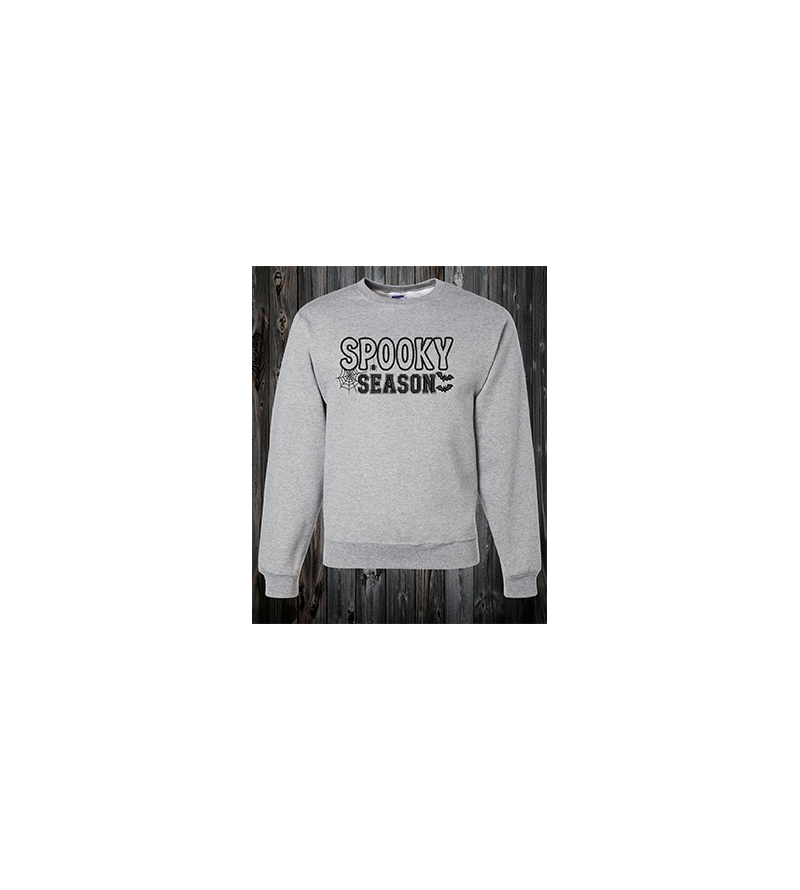 Crewneck spooky season avec toile d'araignée