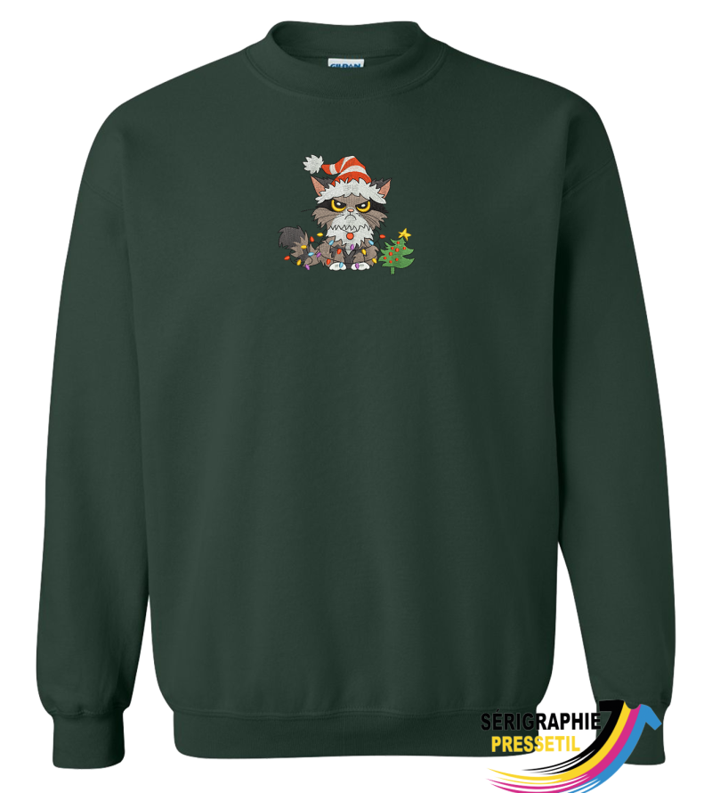 Crewneck chat de noël
