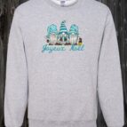 Crewneck gris cendréGnome de noël bleu