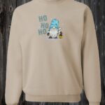 Crewneck Gnome bleu HO HO HO