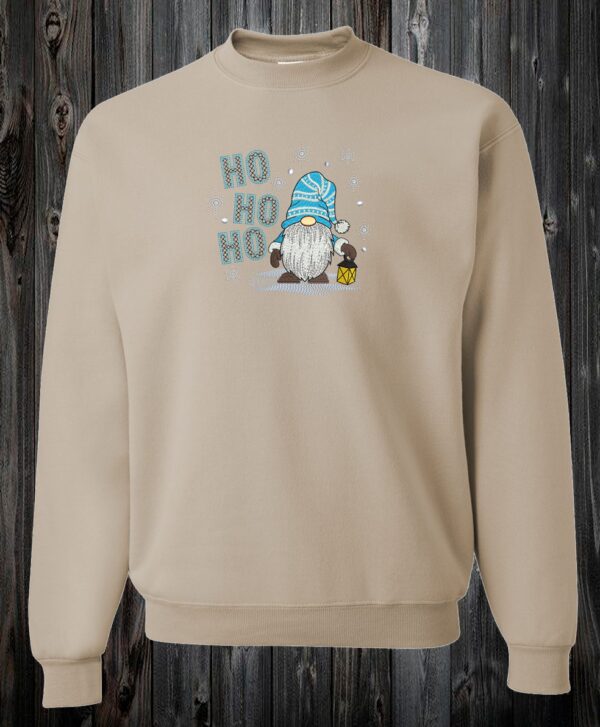 Crewneck Gnome bleu HO HO HO