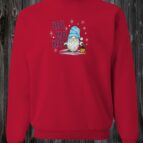 Crewneck Gnome bleu HO HO HO