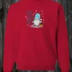 Crewneck Gnome bleu HO HO HO