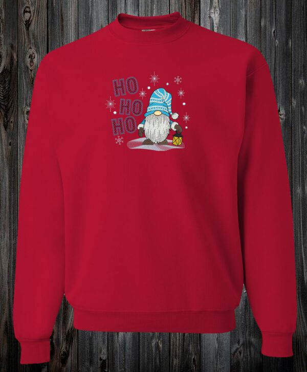 Crewneck Gnome bleu HO HO HO