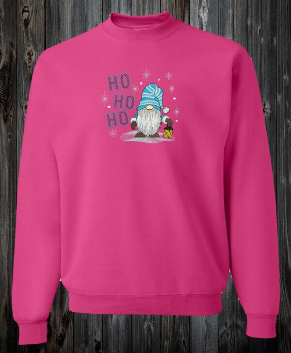 Crewneck Gnome bleu HO HO HO