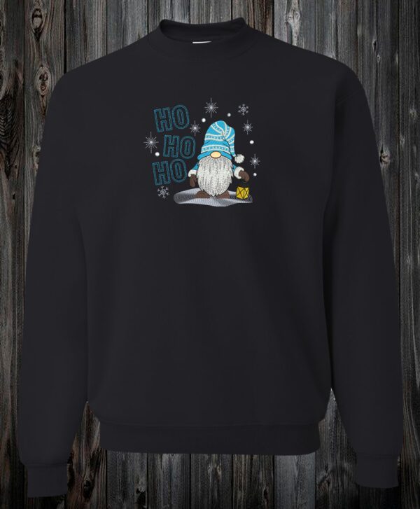 Crewneck Gnome bleu HO HO HO