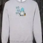 Crewneck Gnome bleu HO HO HO