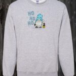 Crewneck Gnome bleu HO HO HO