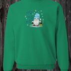 Crewneck Gnome bleu HO HO HO