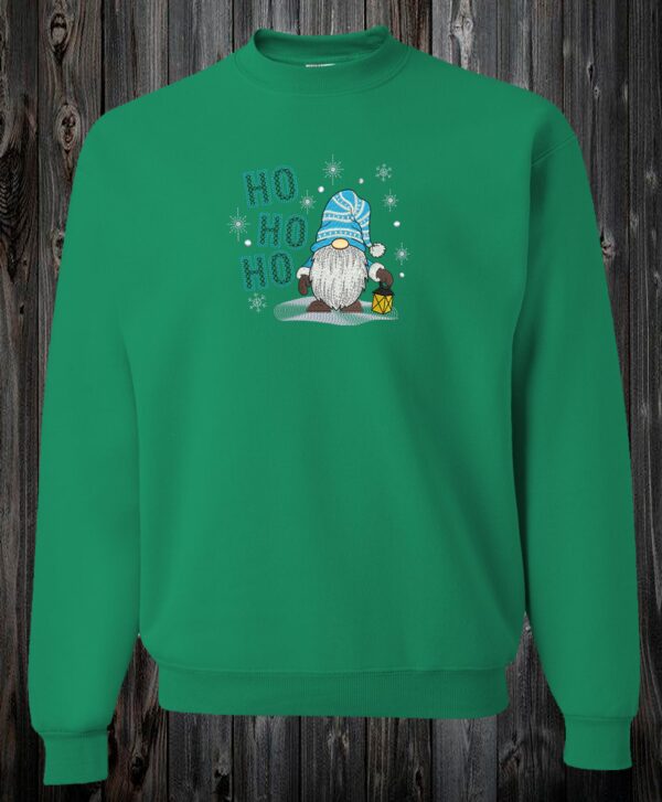 Crewneck Gnome bleu HO HO HO