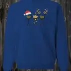 Crewneck 3 coupes de vin de noël