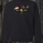 Crewneck 3 coupes de vin de noël