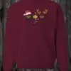 Crewneck 3 coupes de vin de noël