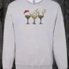 Crewneck 3 coupes de vin de noël