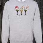 Crewneck 3 coupes de vin de noël