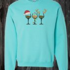 Crewneck 3 coupes de vin de noël