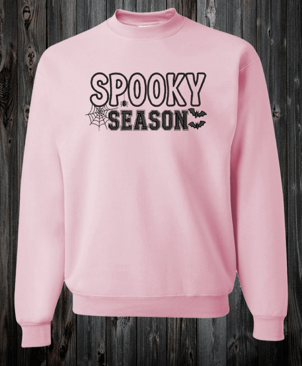 crewneck spooky season rose pale